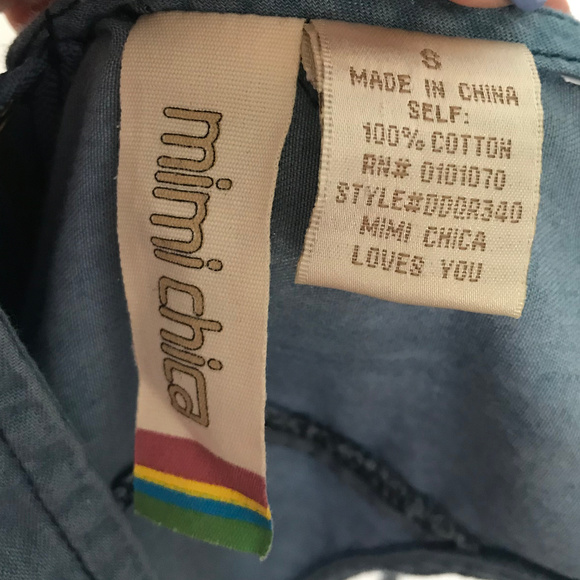 MIMI CHICA Thin Strapped Denim Dress - Picture 7 of 7